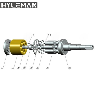 Como reparar KMF40/40-2/KMF90 (KPV90) PC200-1/2/3/KMF105 Peças da bomba